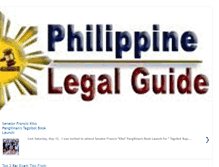 Tablet Screenshot of philippinelegalguide.com